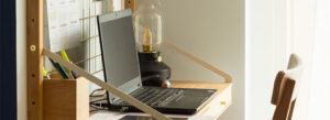 Computer on a desk at home