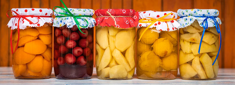 Fruit in jars